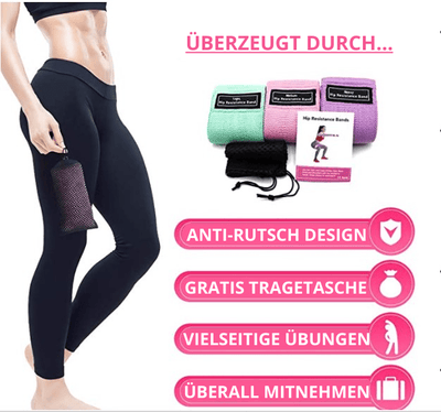 FS Widerstandsbänder SET für Beine + Po. - Fitness Schublade